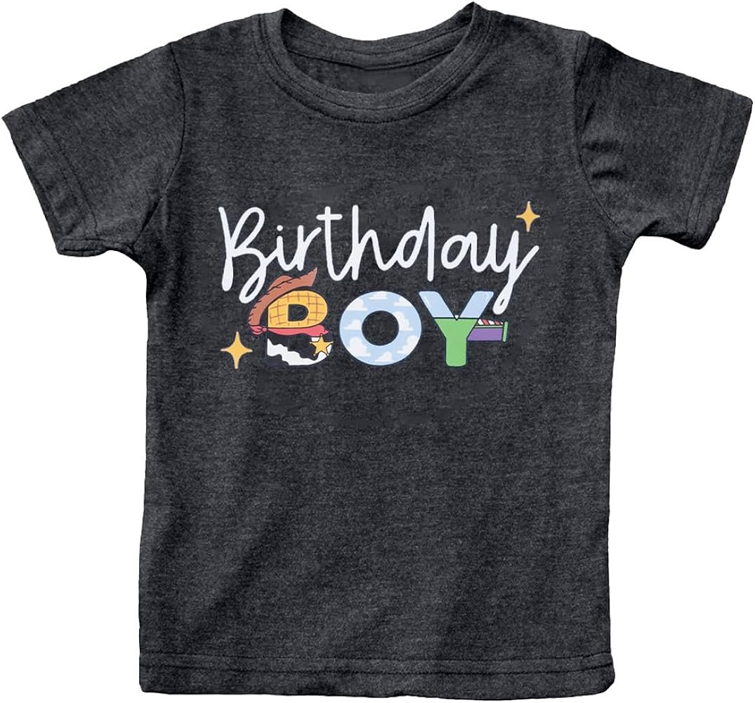 Birthday Shirt Boy Toddler First Happy 1 Year Old 2nd 3rd 4th 5th Birthday Shirt Boy Casual Short... | Amazon (US)