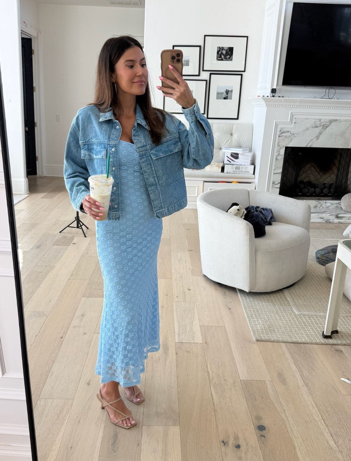 Easter outfit 🤍 blue dress from @Revolve & denim jacket from @Target 

Sizing:
Dress- size 4
Jacket- medium

Spring outfit, church outfit, Easter outfit, spring dress, wedding guest dress, bridal shower dress

#LTKWedding #LTKootd #LTKSeasonal