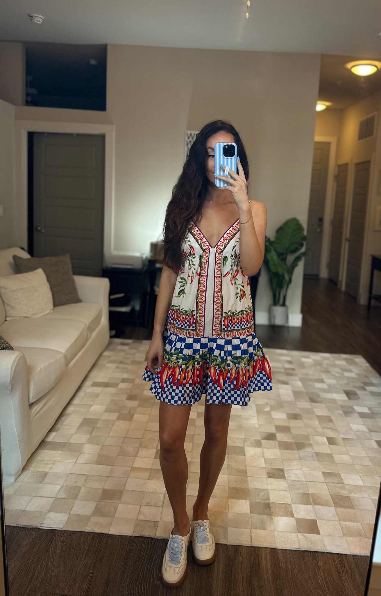 Farm Rio dress 
European Summer
Sundress
Summer dress 
Nordstrom find 
Dolce Vita mules TTS
Sneakers 
Loopy case (code carolinelawley)

#LTKShoeCrush #LTKTravel
