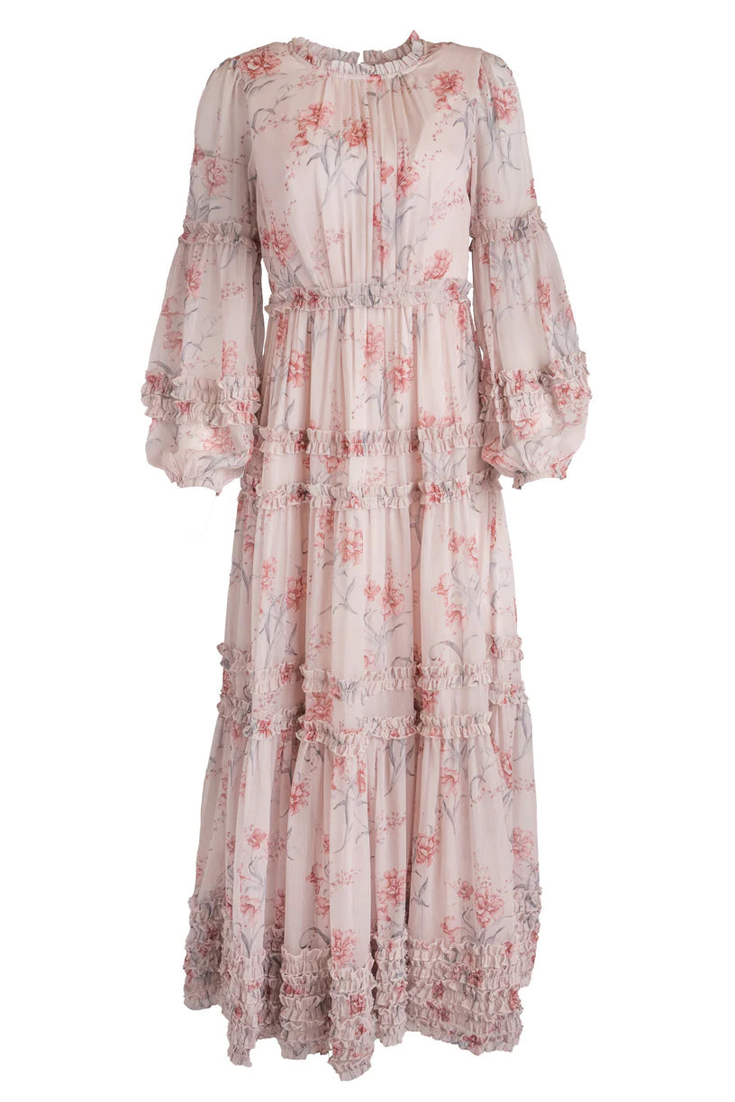 Geneva Dress in Mauve Floral | Ivy City Co