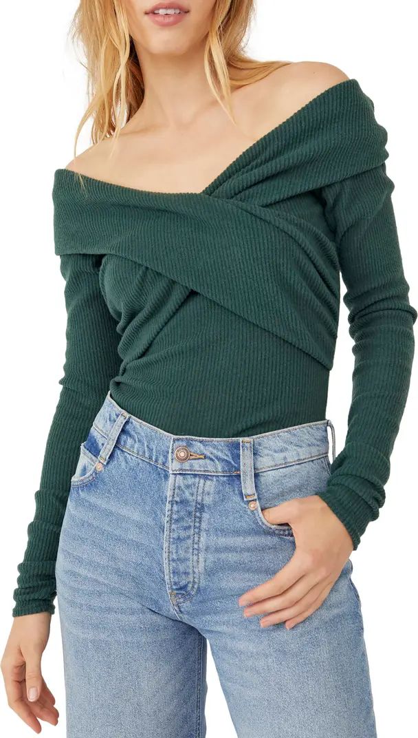 Marley Off the Shoulder Rib Top | Nordstrom