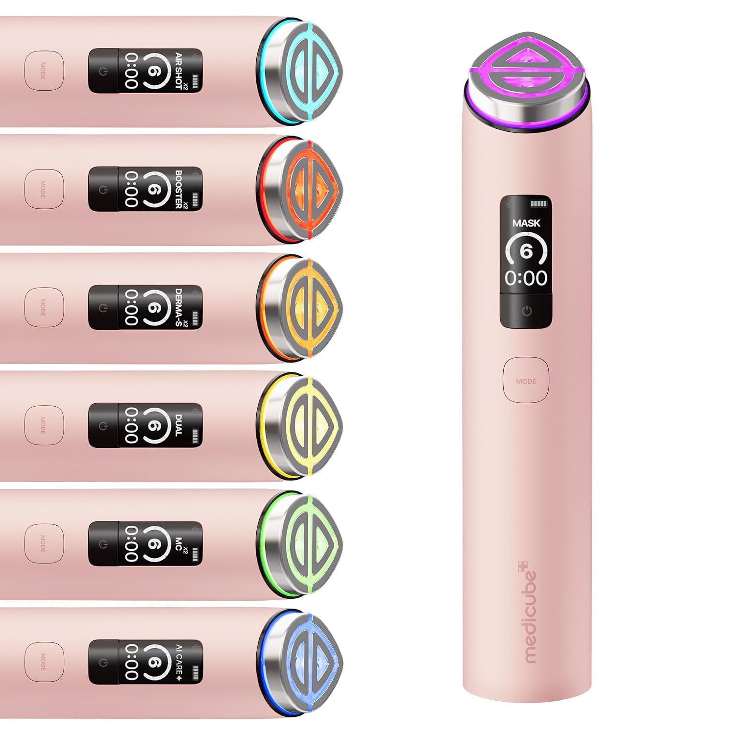 medicube Booster Pro X2™ - 7 in 1 Glow Beauty Device, 2X Glow Care, Pink | Amazon (US)