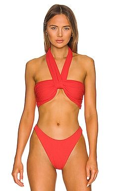 F E L L A Herman Bikini Top in Campari from Revolve.com | Revolve Clothing (Global)