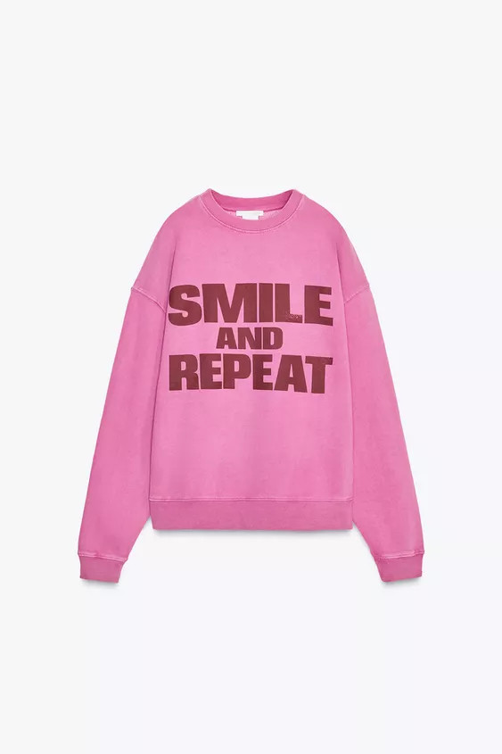 SMILEY® WASHED EFFECT SWEATSHIRT | Zara UK