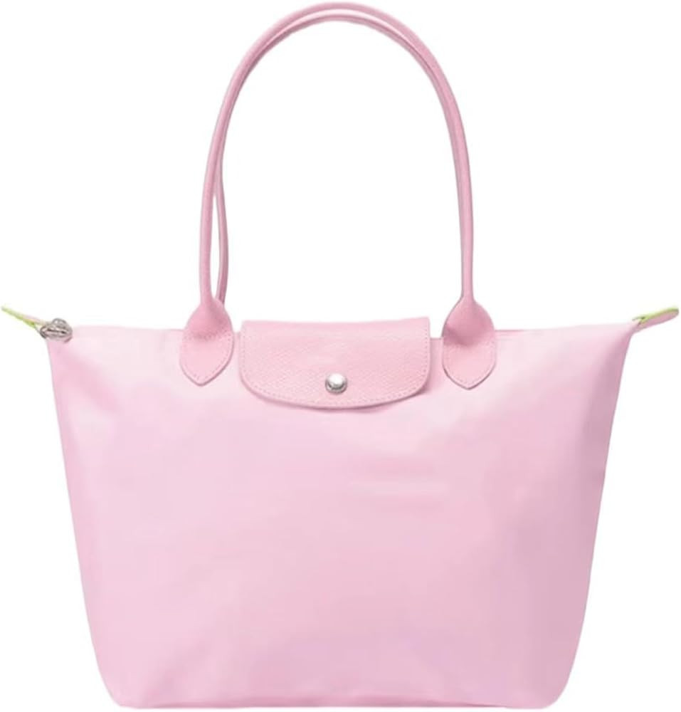 Women's Nylon Tote Bag, Large Capacity Waterproof Shoulder Bags, Spacious Handbag with Metal Zipp... | Amazon (US)