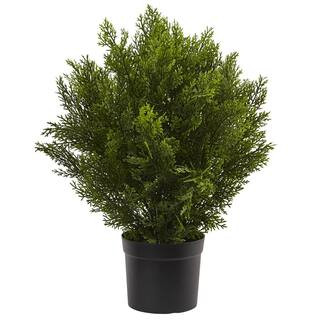 Nearly Natural 2 ft. Artificial Cedar Bush Indoor/Outdoor 6880 - The Home Depot | The Home Depot