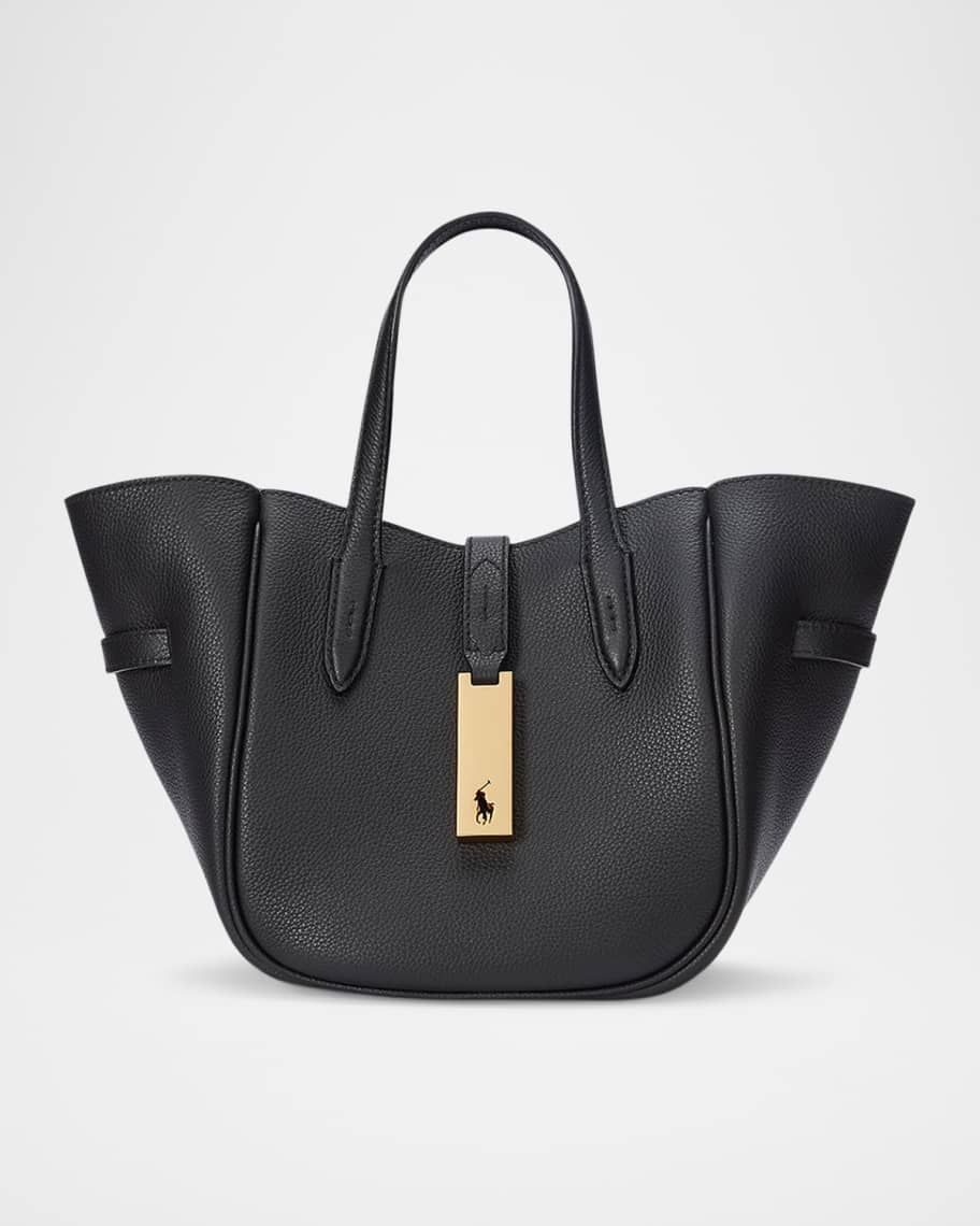 Polo Ralph Lauren Small Grain Leather Tote Bag | Neiman Marcus