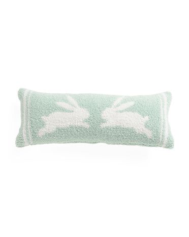 8x20 Bunnies Hooked Pillow | TJ Maxx
