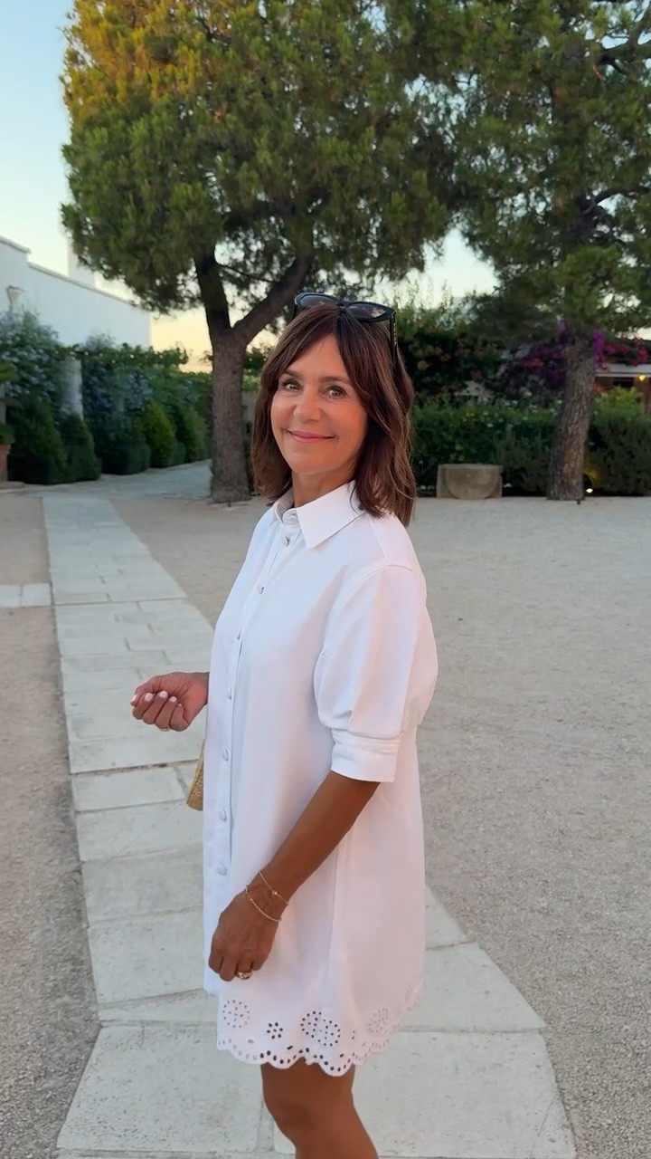 My outfit of the day in Puglia, Italy 🌺 This white dress is so pretty and effortless. I’ll be wearing it all summer long!

True to size - this is an xs.

#LTKSeasonal #LTKOver40 #LTKTravel