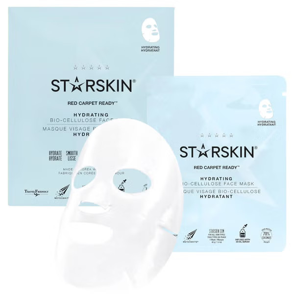 STARSKIN Red Carpet Ready Hydrating Coconut Bio-Cellulose Second Skin Face Mask 1.4 oz | Skinstore