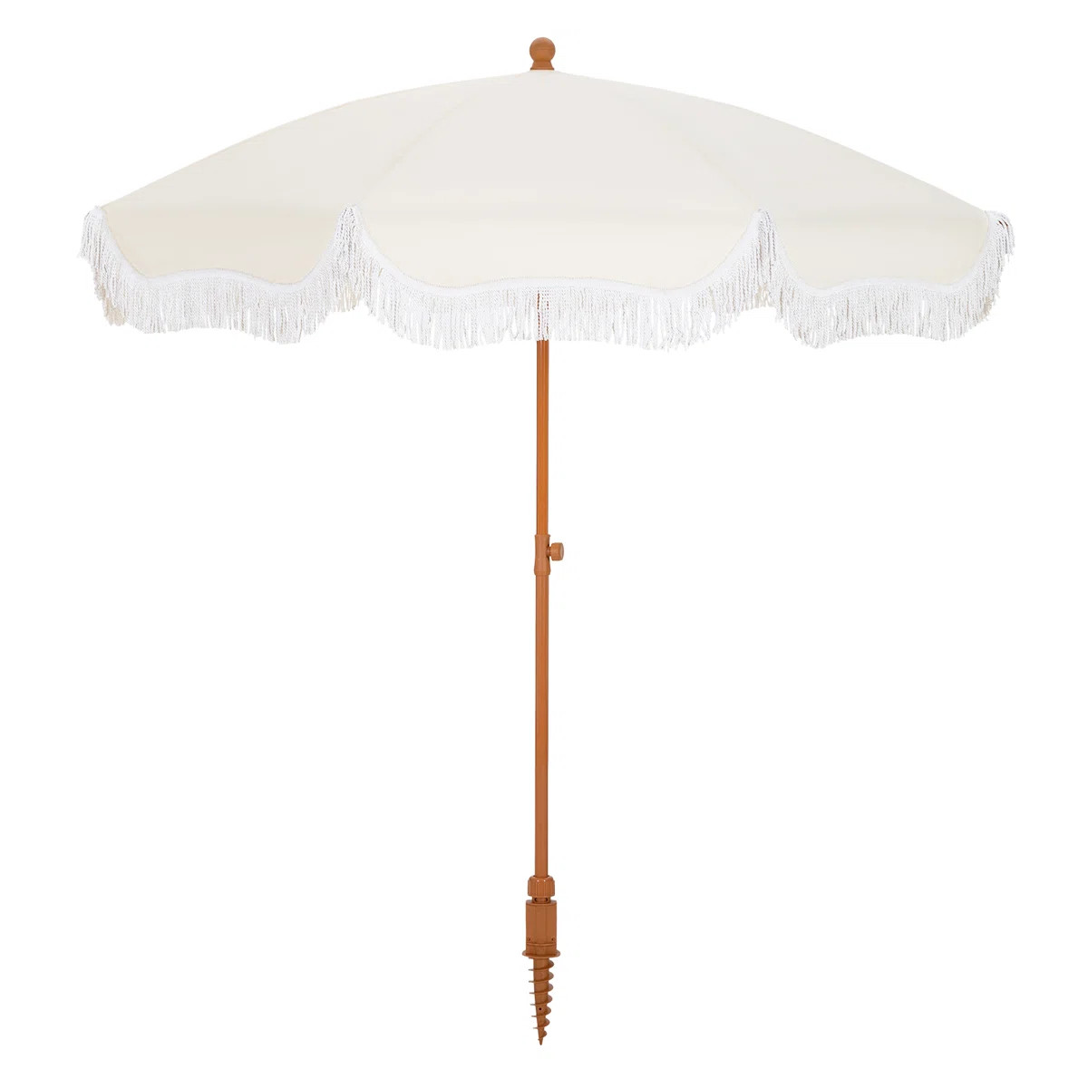 Sharniece 7ft Patio Umbrella with Fringe Outdoor Tassel Umbrella | Wayfair North America