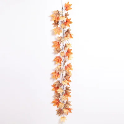 6' Canadian Leaf Fall Garland Primrue | Wayfair North America
