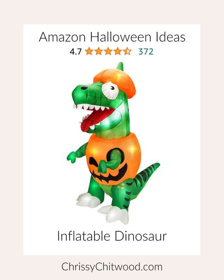 Amazon Halloween Ideas: We’ve had this inflatable dinosaur Halloween decoration for a few years and love it! 

Caleb has so much fun seeing it on our doorstep.

Outdoor Halloween Decorations, Outside Halloween Decor, Amazon find, favorite finds 

#LTKhome #LTKfamily #LTKHalloween