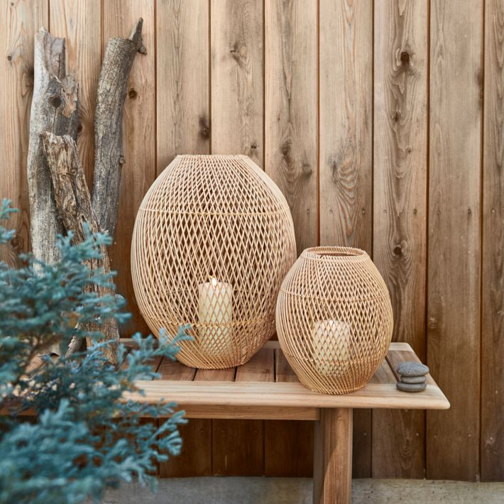 Wicker Globe Hurricanes | West Elm (US)