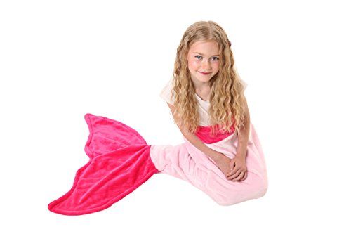 Mermaid Tail Blanket - Super Soft & Warm Polar Fleece Fabric Blanket by Cuddly Blankets. Perfect Gif | Amazon (US)