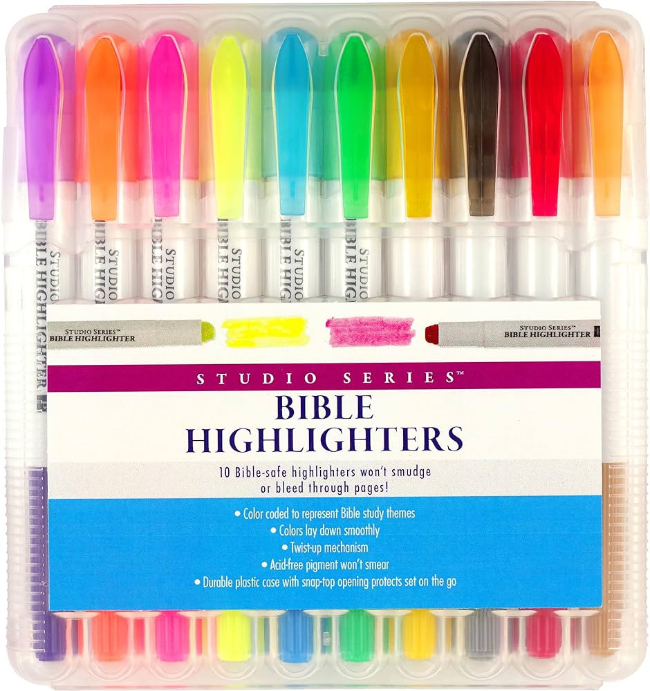 Bible Gel Highlighters (10-piece Set) | Amazon (US)