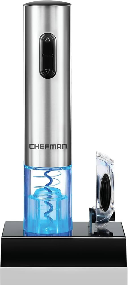 Chefman Electric Wine Opener W/ Foil Cutter, One-Touch, Open 30 Bottles On Single Charge, Automat... | Amazon (US)