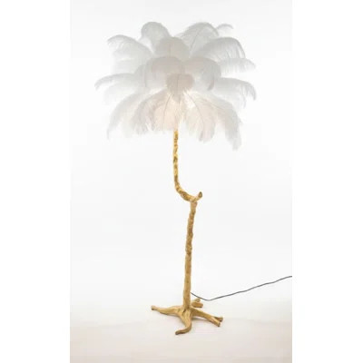 Carla Feathers Floor Lamp | Wayfair North America