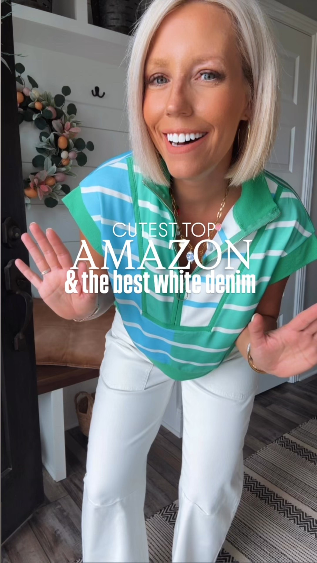 I just found the most adorable top for spring! I love the fit and it comes in the best color combos!!!! It’s underwear $15!!! Also, good white denim is hard to come by and when you do they always sell out fast so grab this pair now!!!!!
⬇️⬇️⬇️
Top sized up to medium for length.
Jeans sized up to 6 but don’t necessarily need to because they have a lot of stretch! 


#LTKStyleTip #LTKFindsUnder50 #LTKFindsUnder100