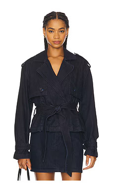 The Cropped Charles Trench
                    
                    Favorite Daughter | Revolve Clothing (Global)