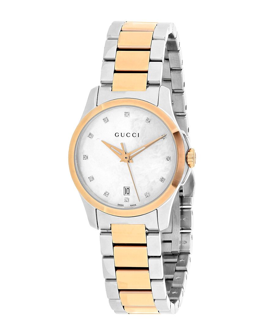 Gucci Women's G-Timeless Diamond Watch | Gilt