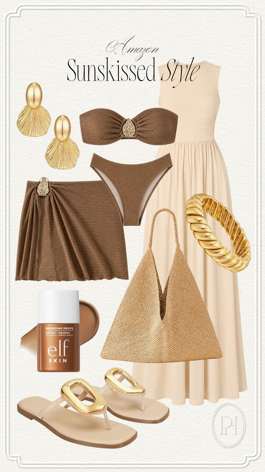 The prettiest Amazon finds for a sunny summer day!

summer fashion, summer style, summer outfit, summer looks, white dress, A-line dress, strapless bikini, brown bikini, bathing suit, swimsuit, coverup, beach outfit, poolside look, seashell earrings, gold earrings, gold bracelet, bronzer, white sandals, beach tote bag, summer handbag, neutral fashion, resort wear, vacation looks, vacation style, vacation outfit, vacation looks 

 #LTKootd #LTKSwim #LTKTravel