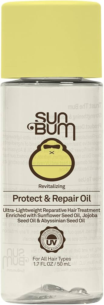 Sun Bum Revitalizing Protect and Repair Hair Oil - Light-weight Hair Care Treatment - Strengthen ... | Amazon (US)