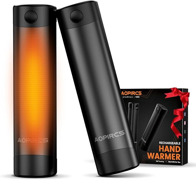 Rechargeable Hand Warmers - 2 Pack Electric Pocket Warmer, 360° Heating, 2X 5000mAh 9Hrs Long La... | Amazon (US)