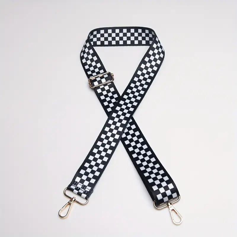 Checkered Pattern Purse Strap, Adjustable Detachable Shoulder Strap, Fashion Replacement Guitar B... | Temu Affiliate Program