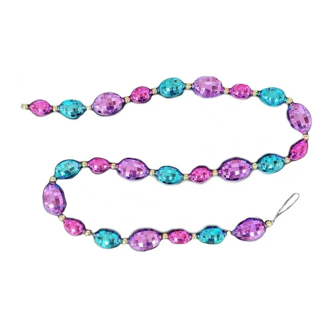 Easter Blue and Purple Disco Egg Garland, 6 ft, by Way To Celebrate - Walmart.com | Walmart (US)