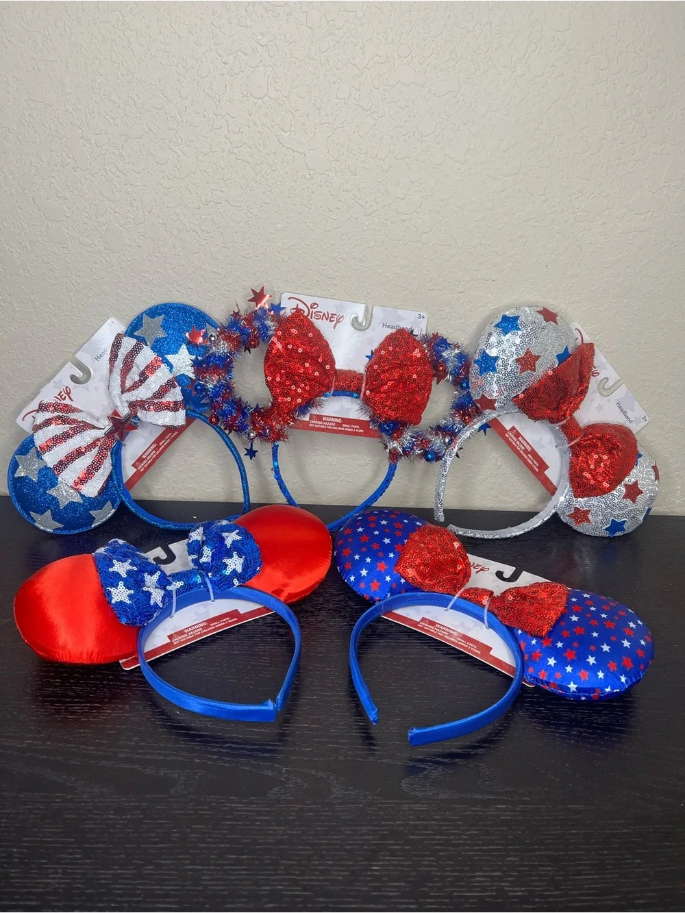 NEW Set of 5 Disney 4th of July/USA Minnie Mouse Ears Headband | Poshmark