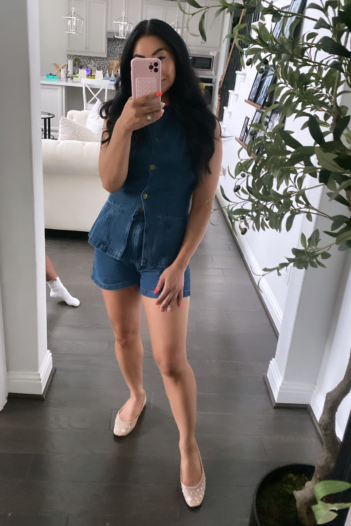 Denim shirt and vest set from Amazon 

Size up if in between sizes 

#LTKOver40 #LTKFindsUnder50 #LTKStyleTip