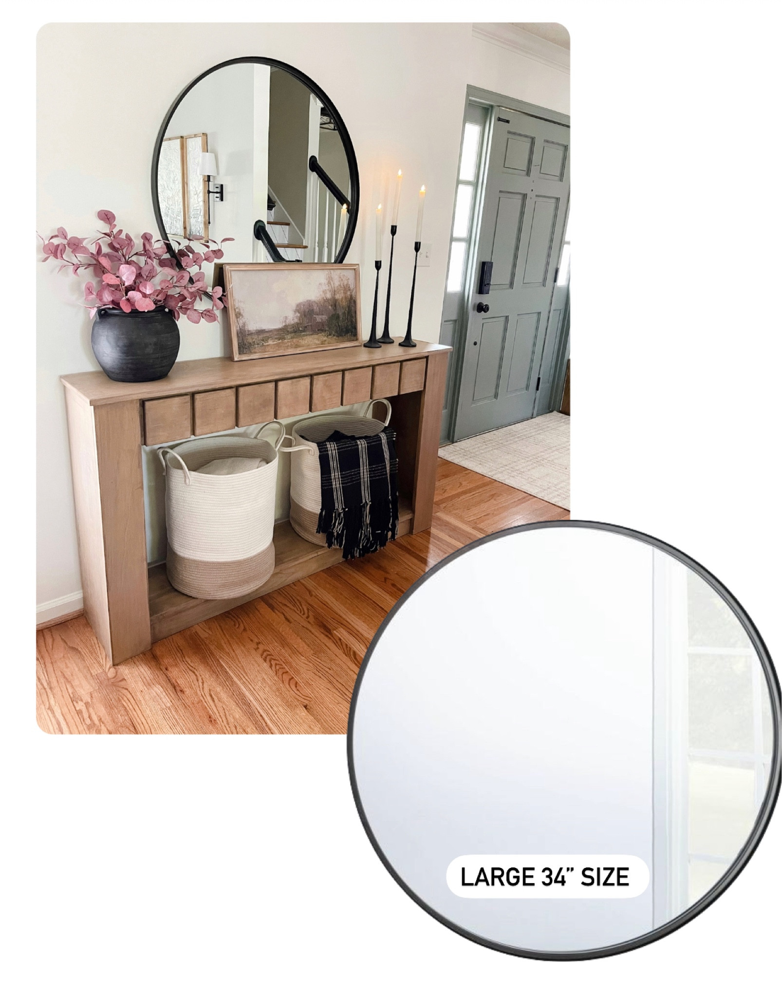 My entryway mirror is on sale today, 30% off. It is a nice large 34” size and comes in a black Or brass frame.

#LTKFind #LTKsalealert #LTKhome