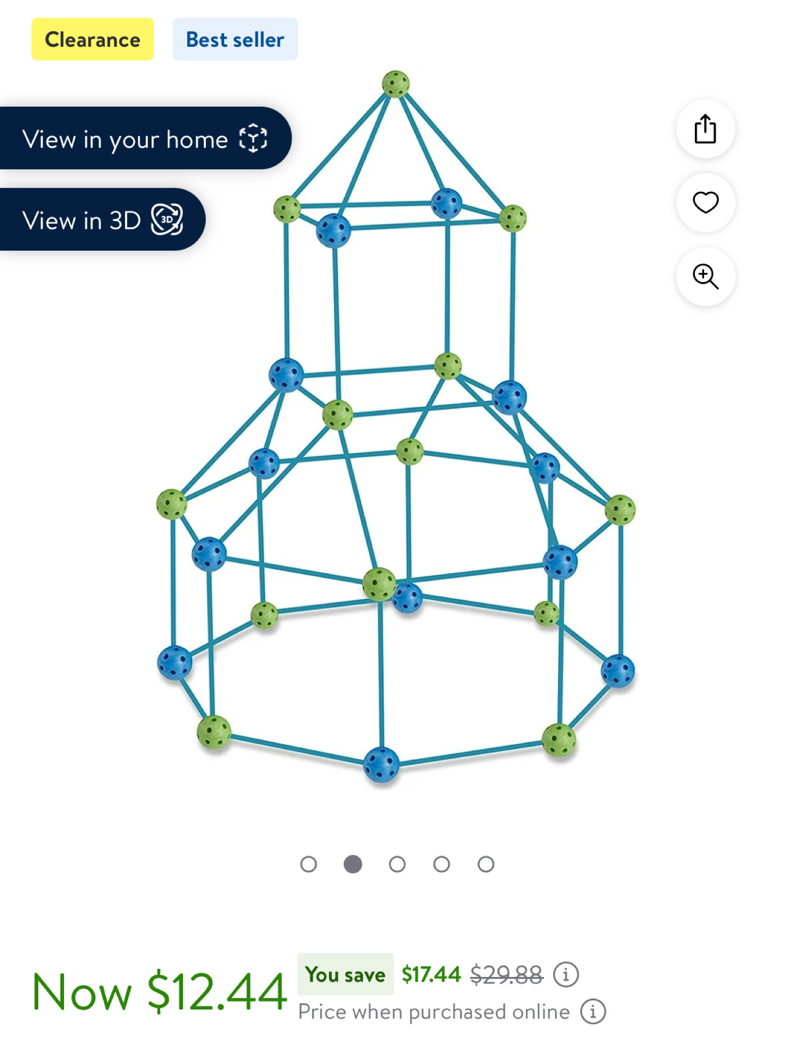 Construct a fort. Best price I’ve found on Walmart or Amazon! 
85pcs has been plenty for us (one child), but there are bigger options if you think you need more pieces! 
Great for them imagination and creative skills as well as processing and construction! 

#LTKFamily #LTKFindsUnder50 #LTKKids