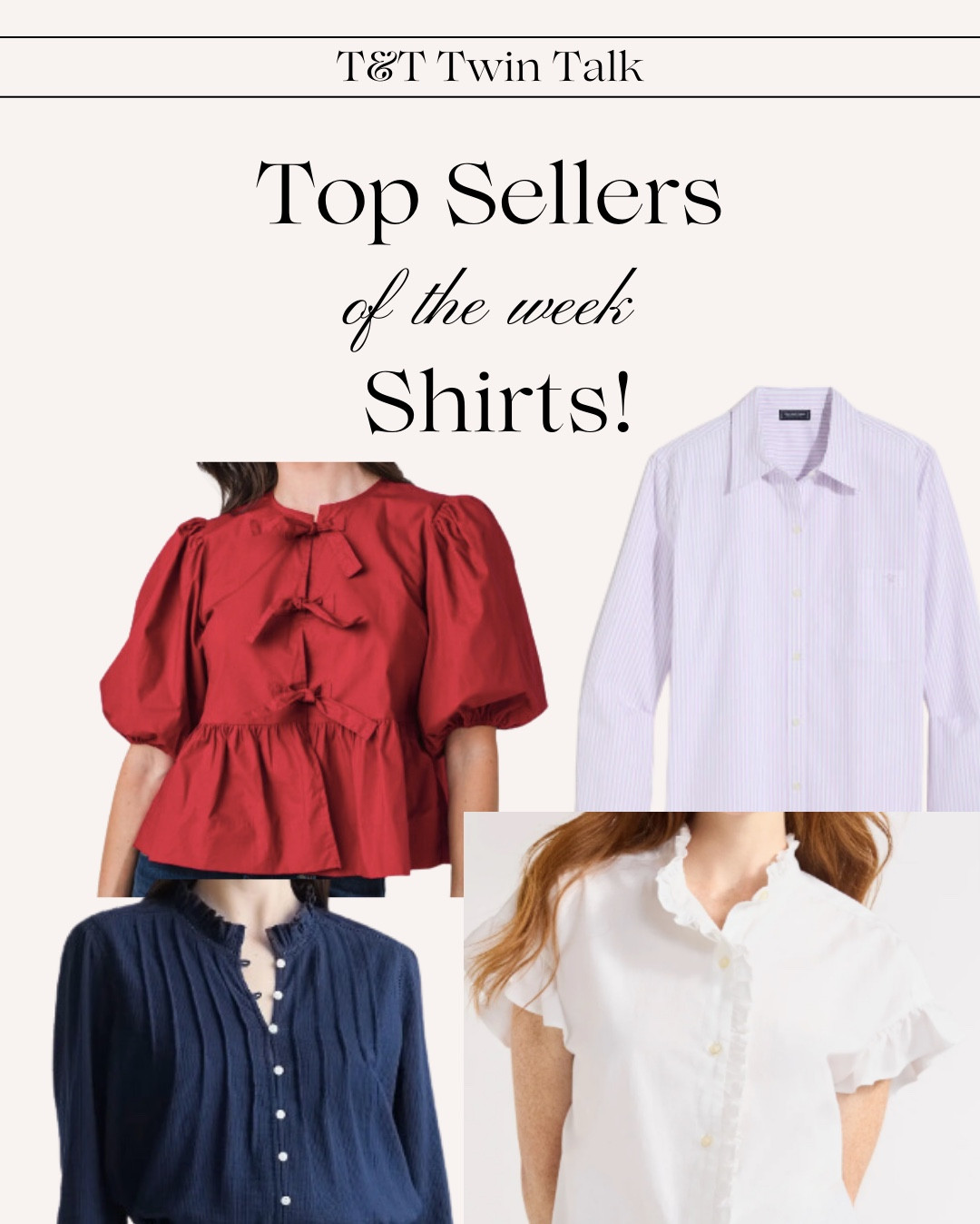 Top sellers for this week shirts edition! 

#LTKStyleTip #LTKOver40 #LTKFindsUnder100