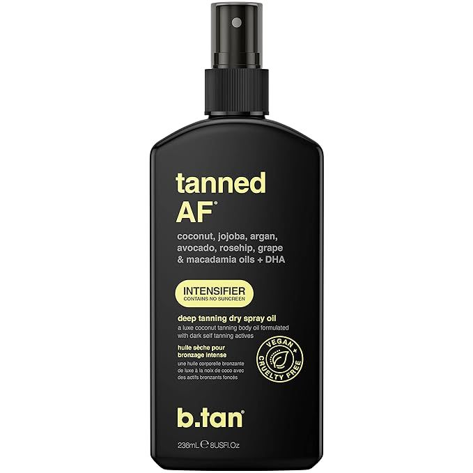b.tan Deep Tanning Dry Spray | Tanned Intensifier Tanning Oil - Get a Faster, Darker Sun Tan From... | Amazon (US)