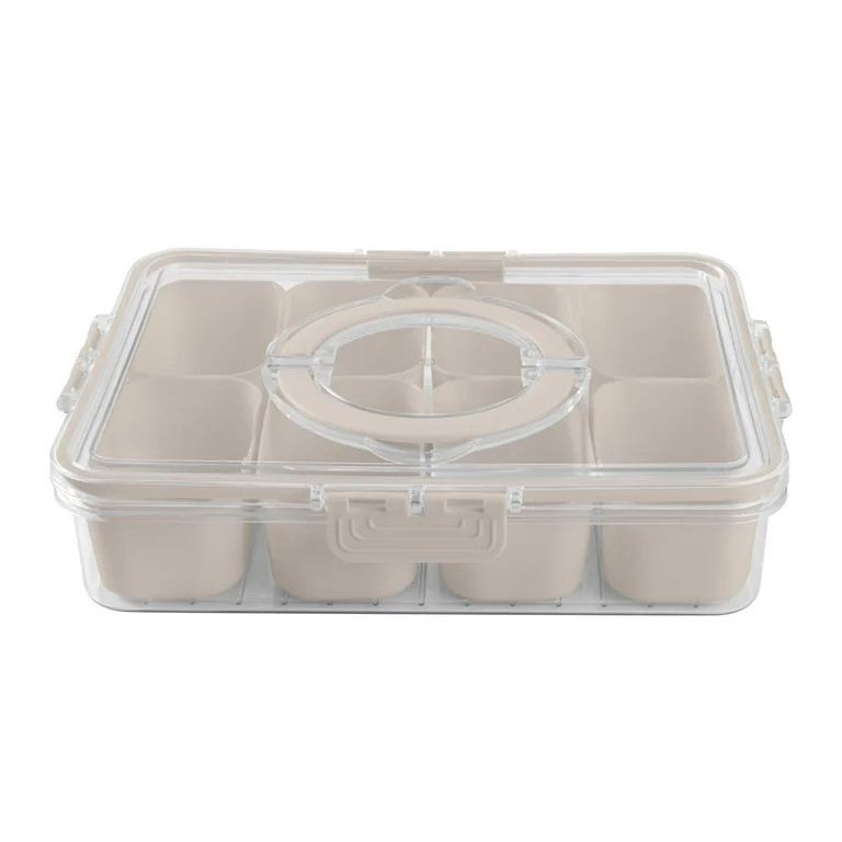 Cook With Color Snackle Box for Kids Lunch Box and Snack Container, Brown - Walmart.com | Walmart (US)