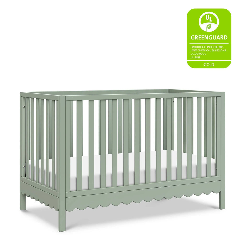 Davinci Sammy Scallop 4-in-1 Convertible Crib - Light Sage | REBEL (formerly Rebelstork)