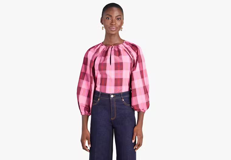 Greenhouse Plaid Top | Kate Spade (US)