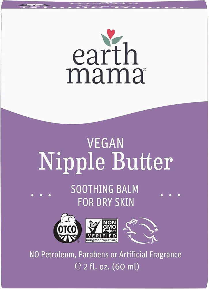 Earth Mama Vegan Nipple Butter | Cruelty-Free Breastfeeding Cream for Nursing Mamas | Lanolin-fre... | Amazon (US)
