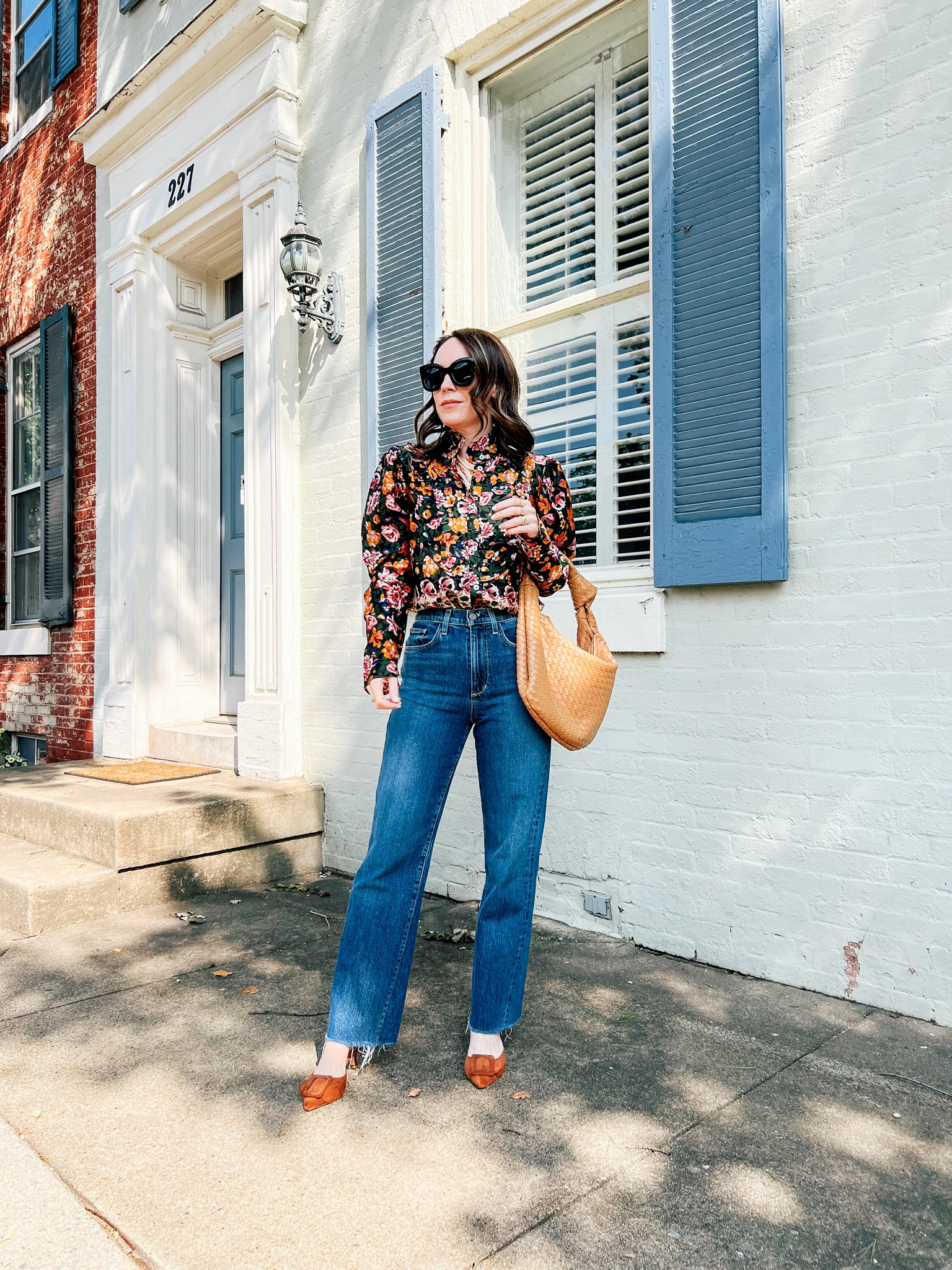 Fall blouse, straight leg jeans 

#LTKOver40 #LTKSeasonal