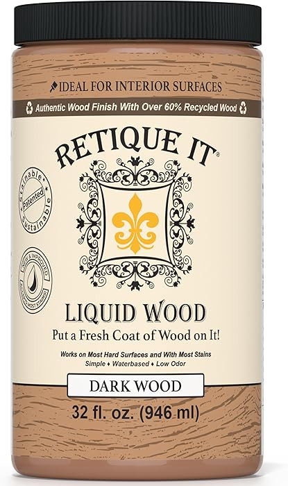 Retique It New and Improved Formula Liquid Wood Coatings - Stainable Primer - Paint It Then Stain... | Amazon (US)