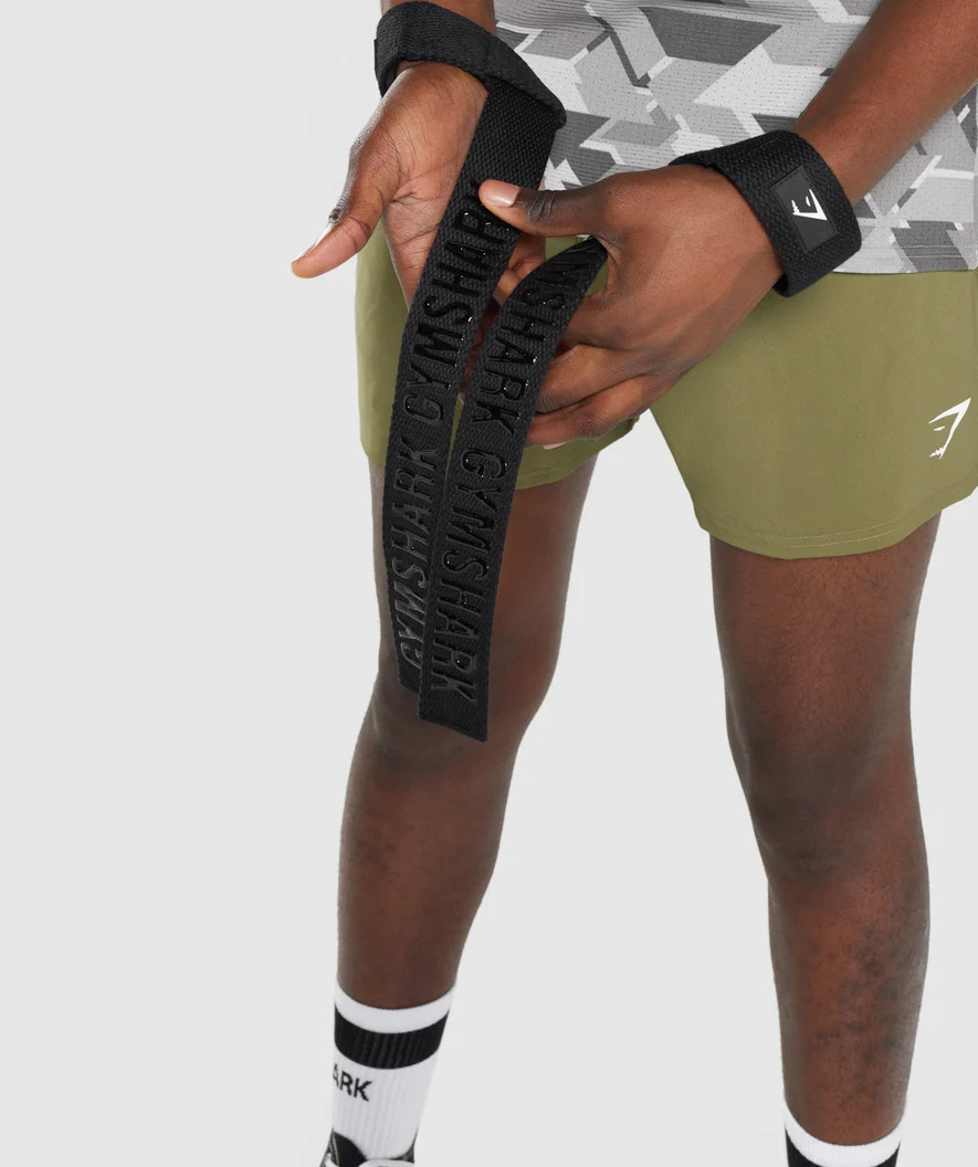Gymshark Silicone Grip Lifting Straps - Black | Gymshark (Global)