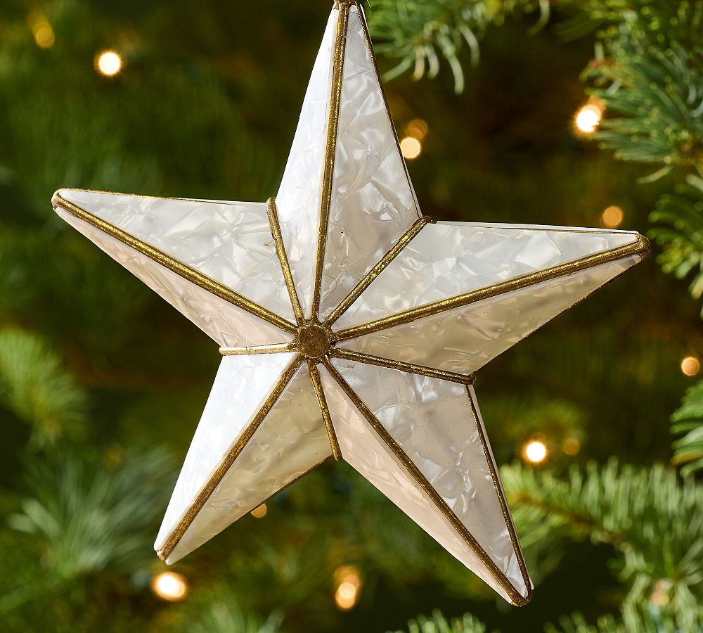Silver Star Ornament | Pottery Barn (US)