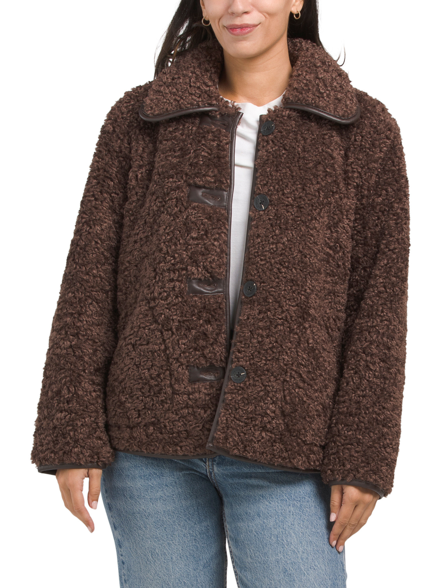 Teddy Faux Fur Car Coat | Marshalls