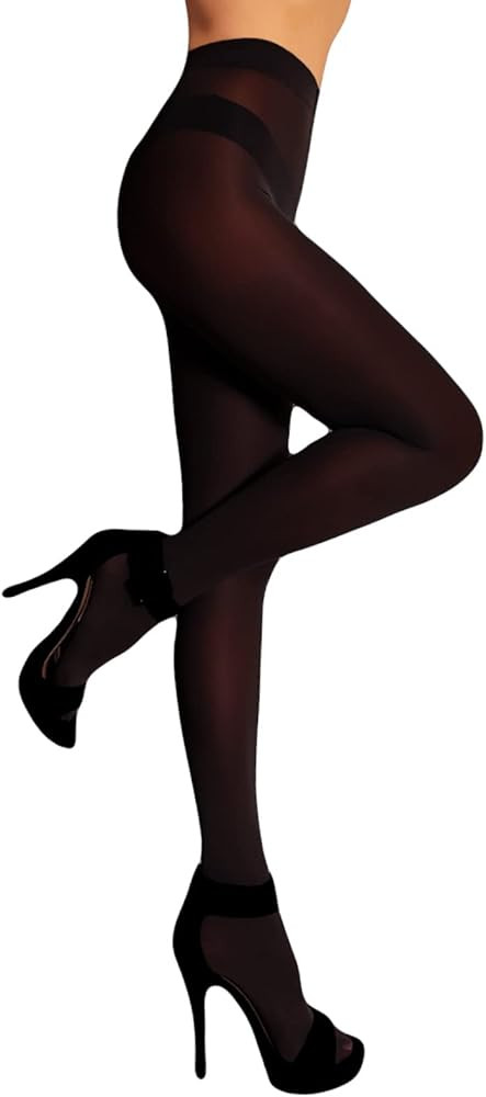 Mila Marutti Women's Tights Semi Opaque Stockings for Women | Semi Sheer Pantyhose Nylons | Made ... | Amazon (US)