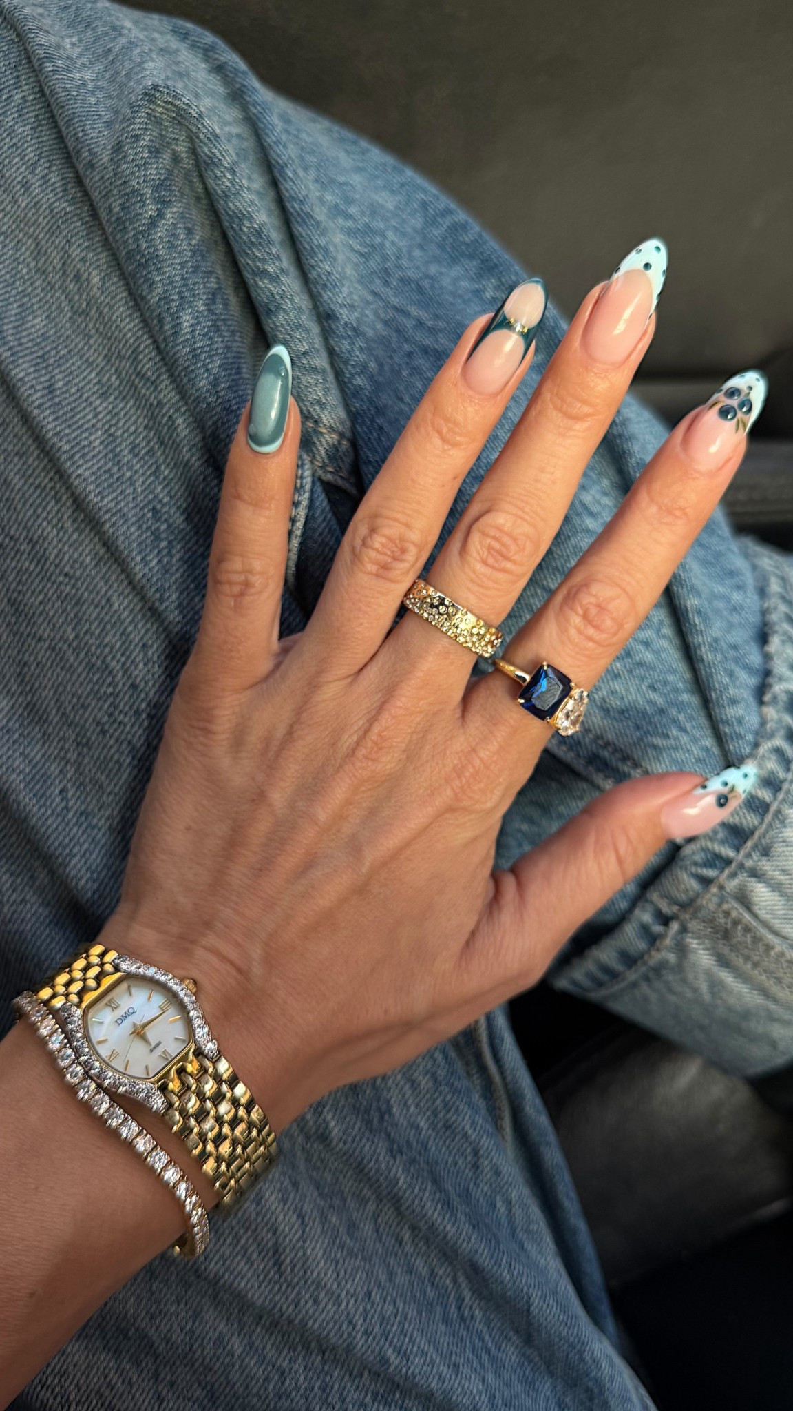 Blueberry Nails 
Baublebar Rings & Bracelet 
