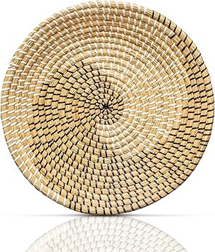 HNCmua Woven Basket Wall Decor - Rattan Wall Decor - Wicker Wall Art - Woven Fruit Basket - Seagr... | Amazon (CA)