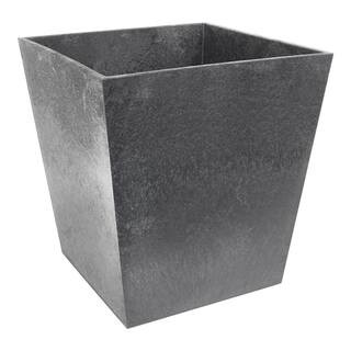 Tierra Verde Sonata 11.75 in. x 13 in. Pewter Rubber Self-Watering Planter MT5100207CM - The Home... | The Home Depot