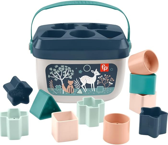 Fisher-Price Stacking Toy Baby’s First Blocks Set of 10 Shapes for Sorting Play for Infants Age... | Amazon (US)